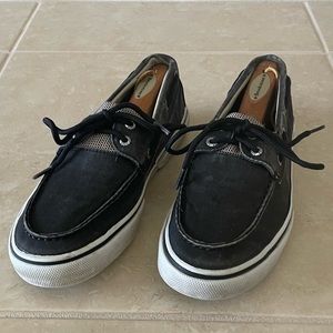 Sperry Men’s Sneakers SeaCycled Bahama II Baja Sneaker in Black Size 8